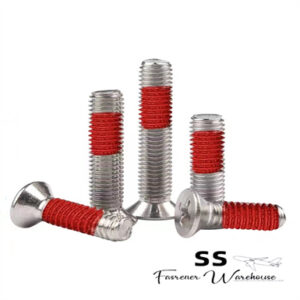 Anti-pendulum Shockpoint Glueing Countersunk Flat Head Screws with Cross Recess(ISO7046/DIN965)